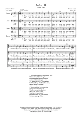 Herr, mein Gemüt und Sinn du weisst, SWV 236