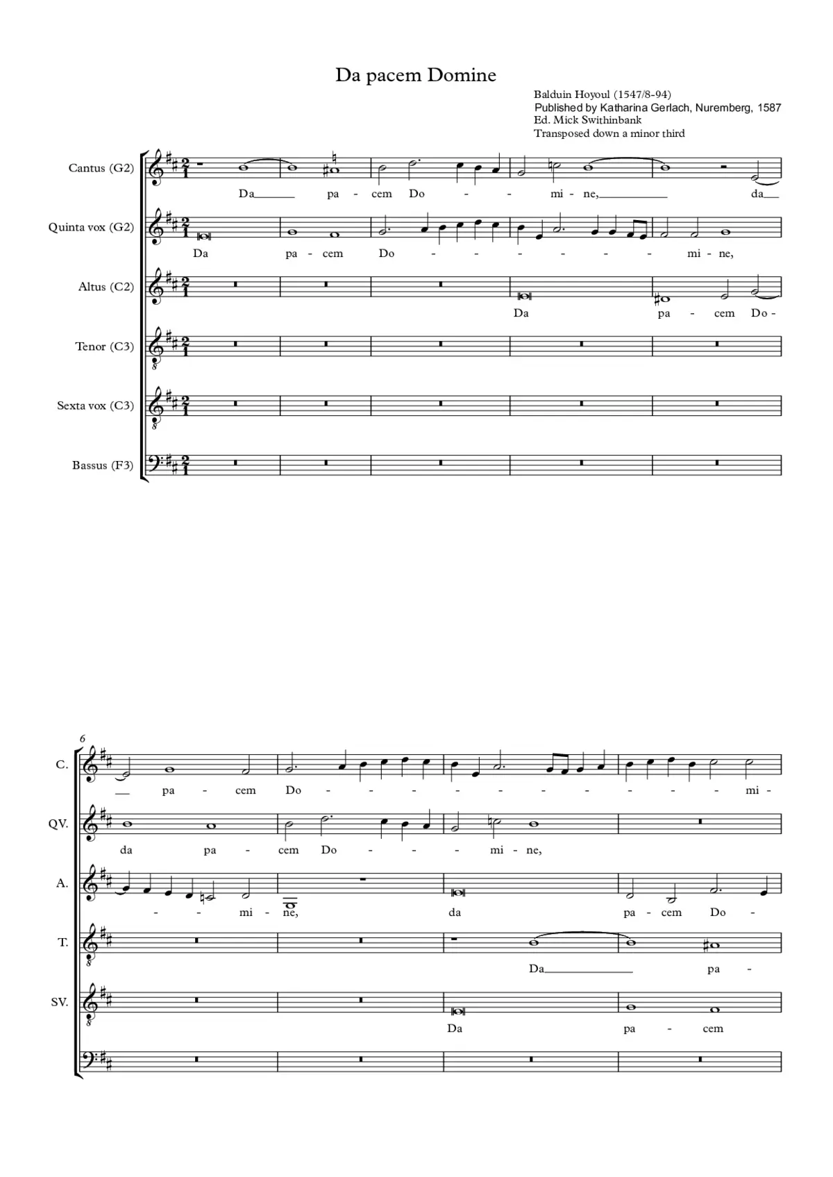 Da pacem Domine - Page 1