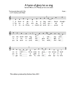 A hymn of glory let us sing