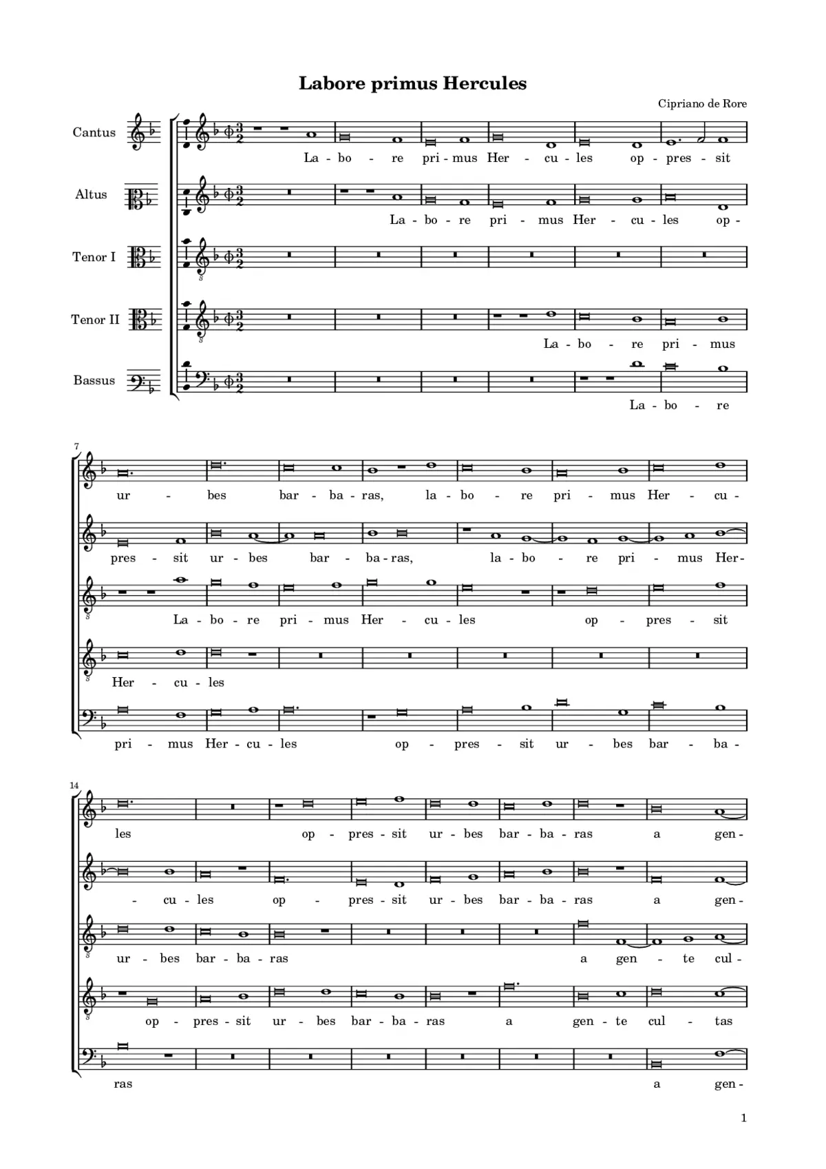 Labore primus Hercules - Page 1