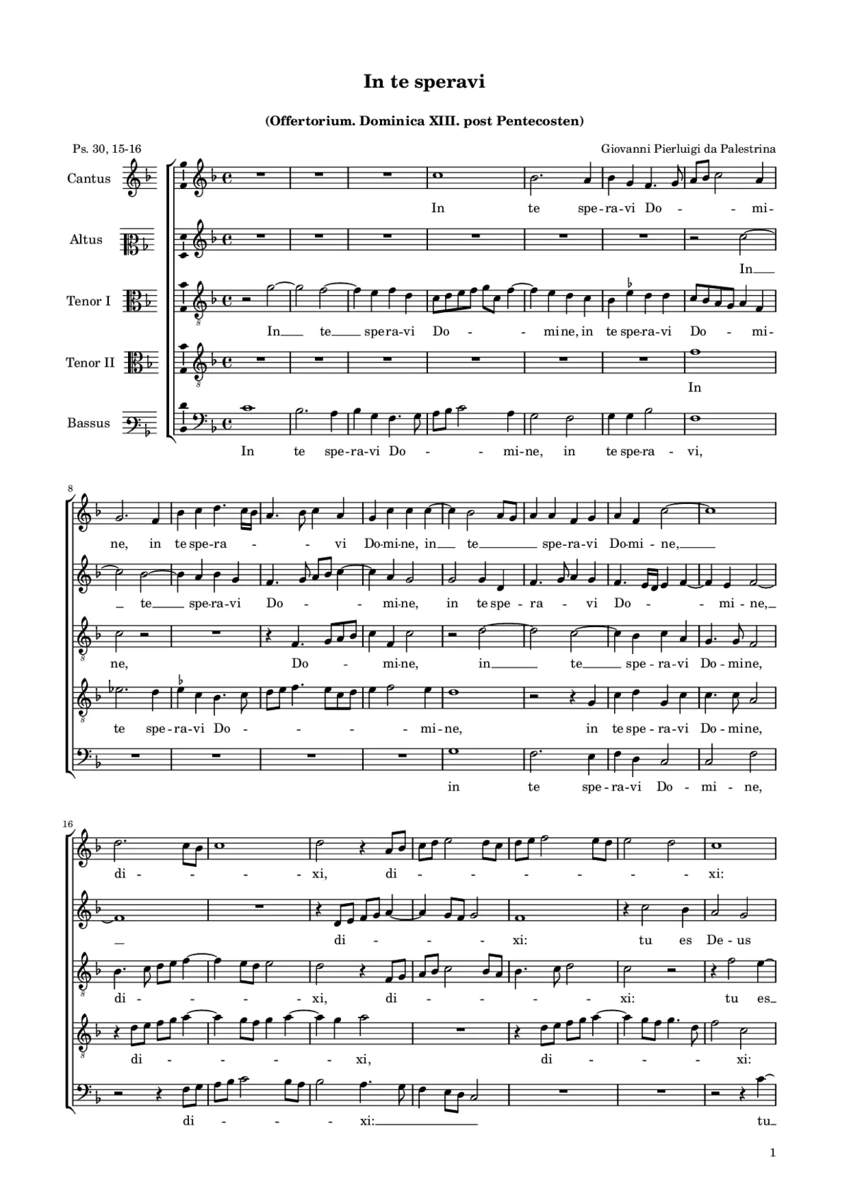 In te speravi - Page 1