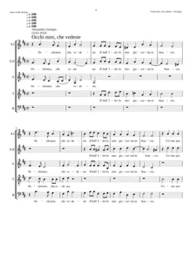 Occhi miei che vedeste