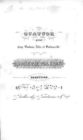 String Quartet in E major