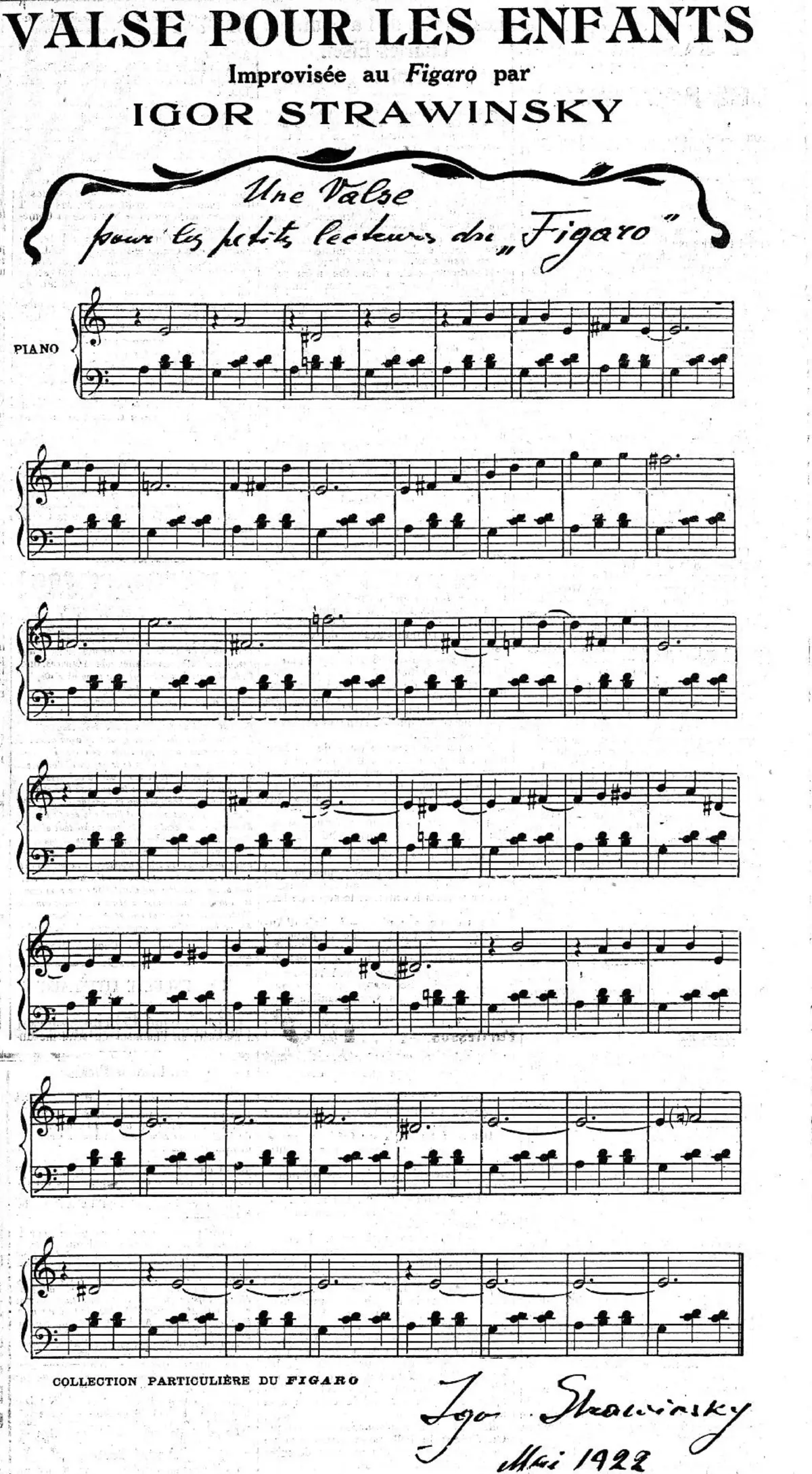 Valse pour les enfants - Page 1