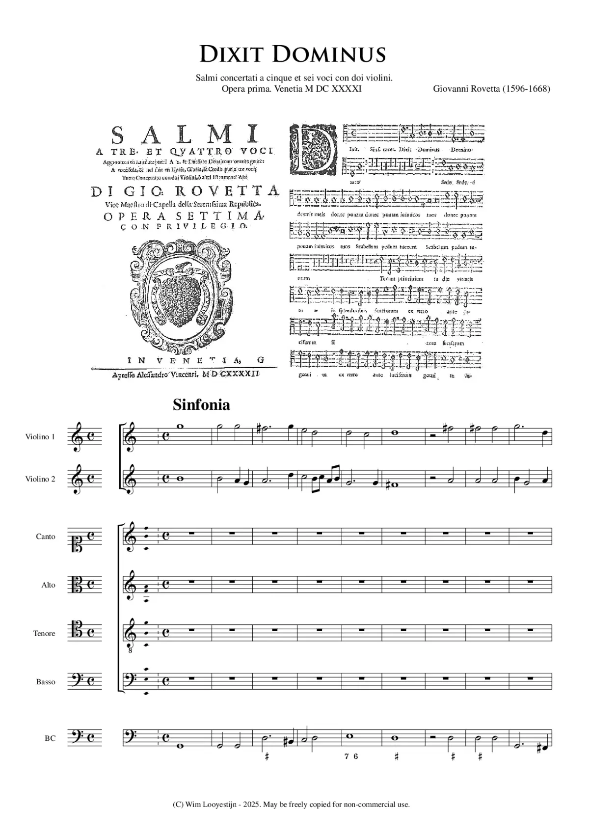 Dixit Dominus - Opus 7 - Page 1