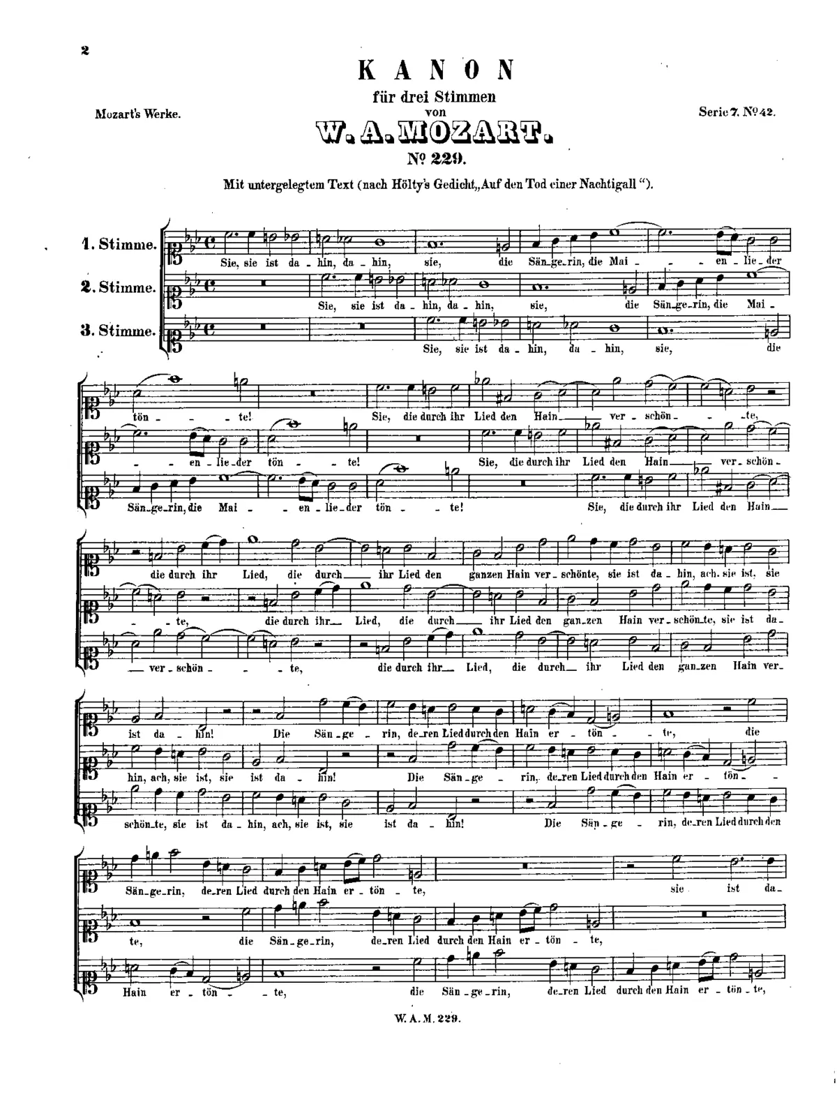 Canon for 3 Voices - Page 1