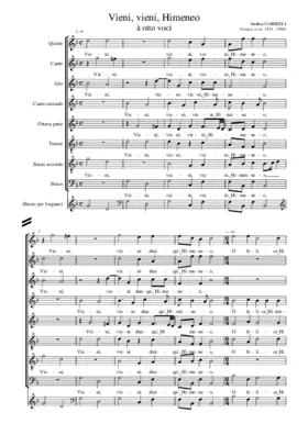 Vieni, vieni, Himeneo