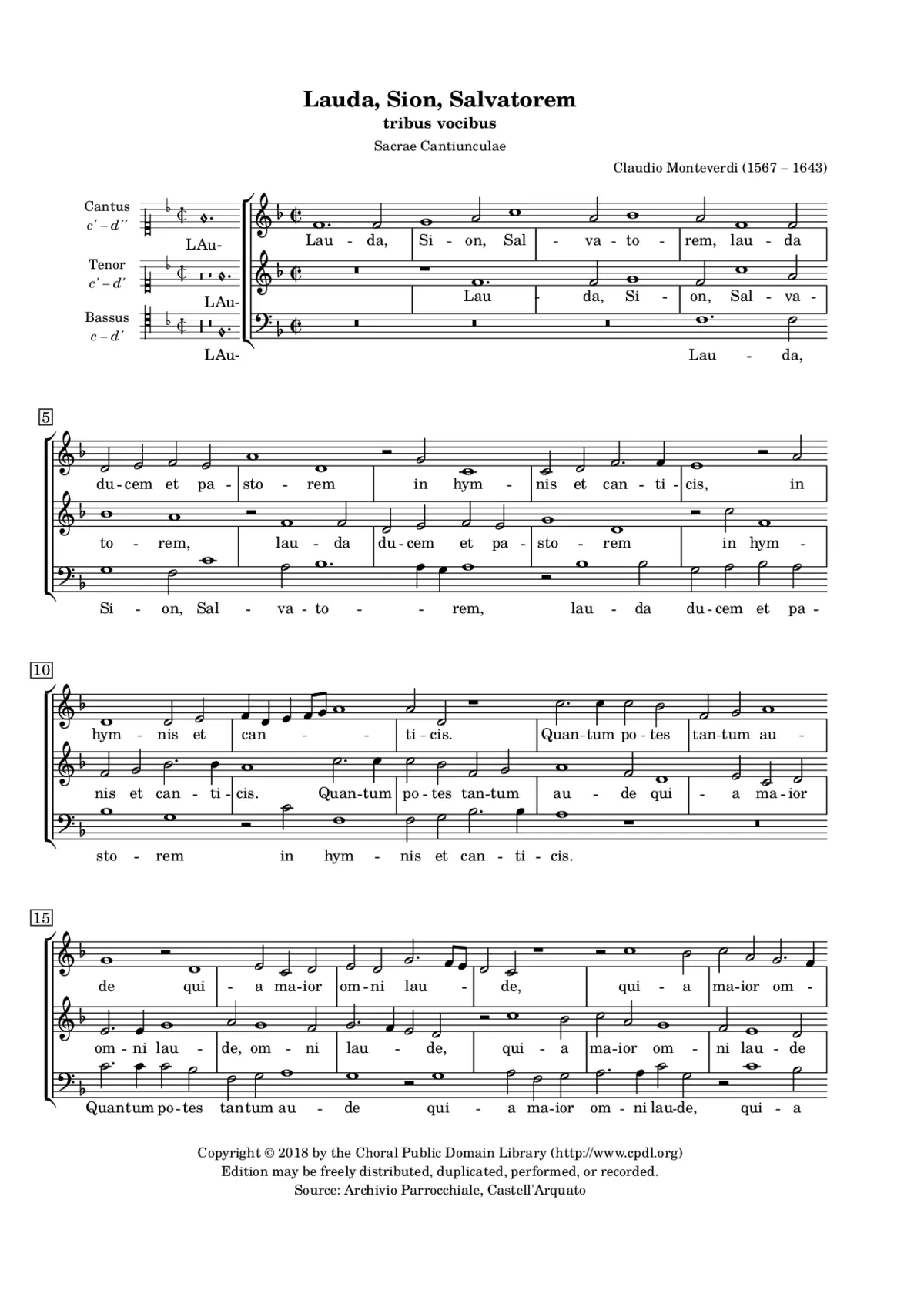 Lauda Sion Salvatorem - Page 1