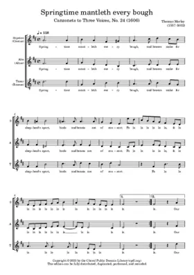 Spring-time mantleth every bough