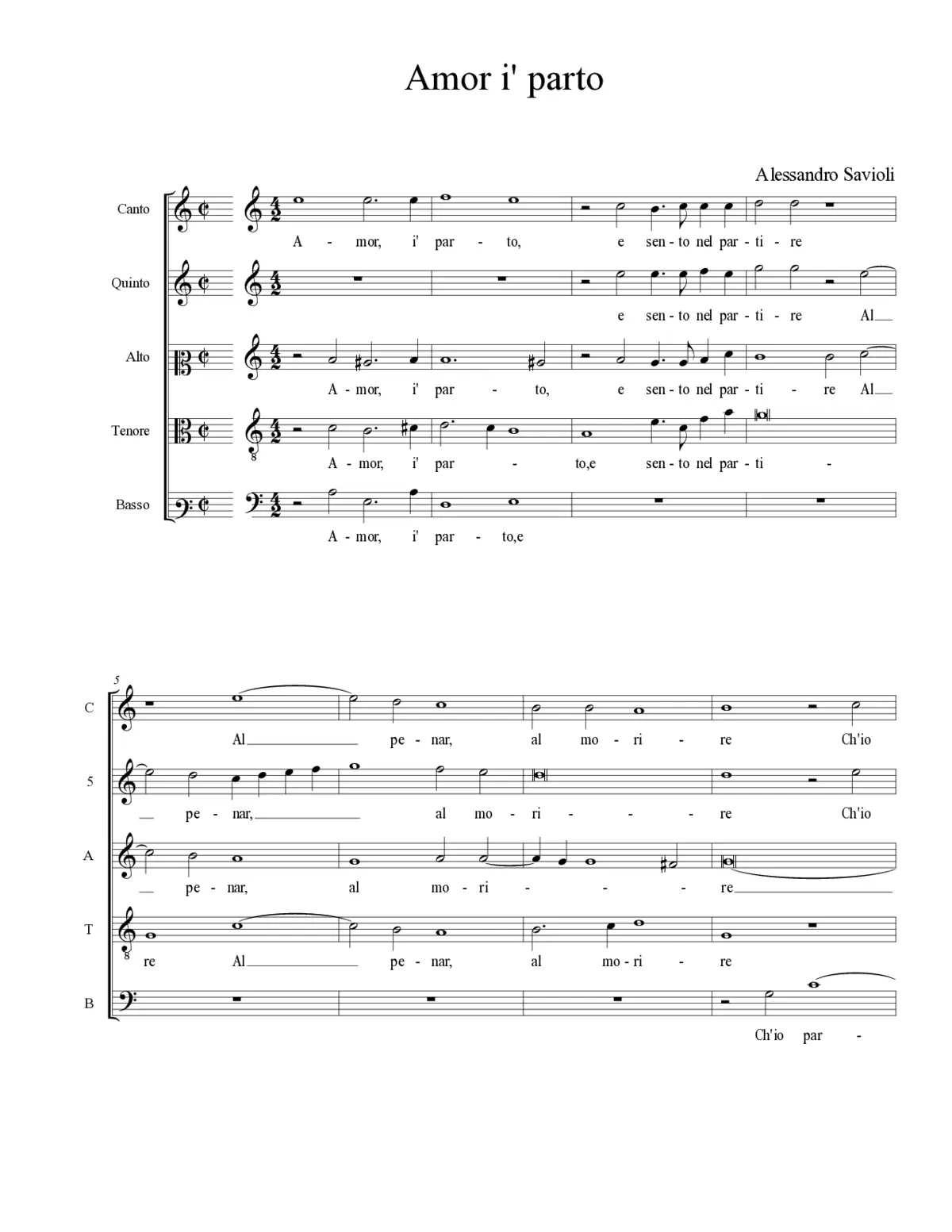 Amor i' parto - Page 1