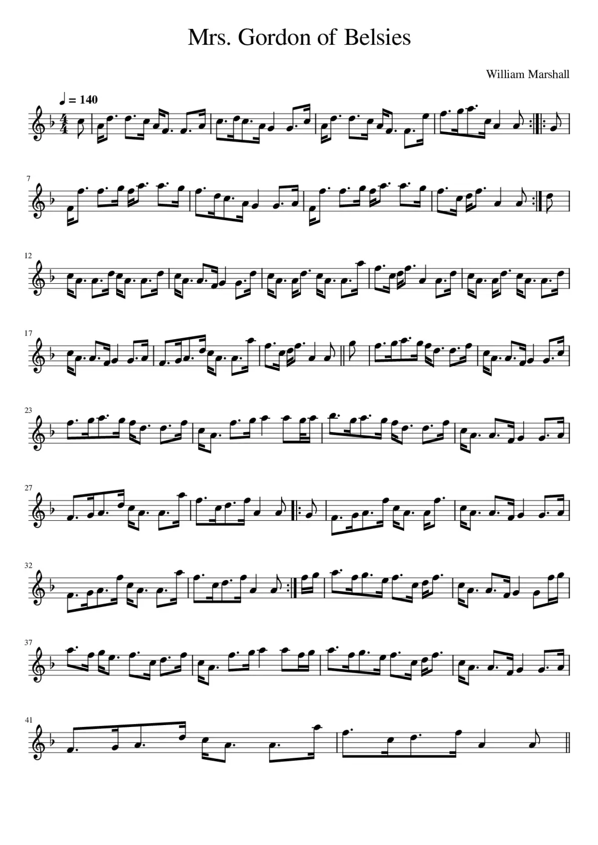 Mrs. Gordon of Belsies - Page 1