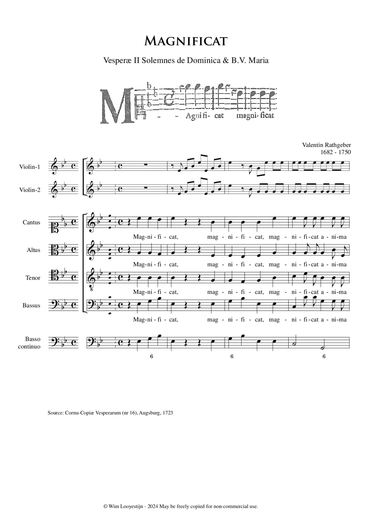 Magnificat Op. II, No. 16 - Page 1