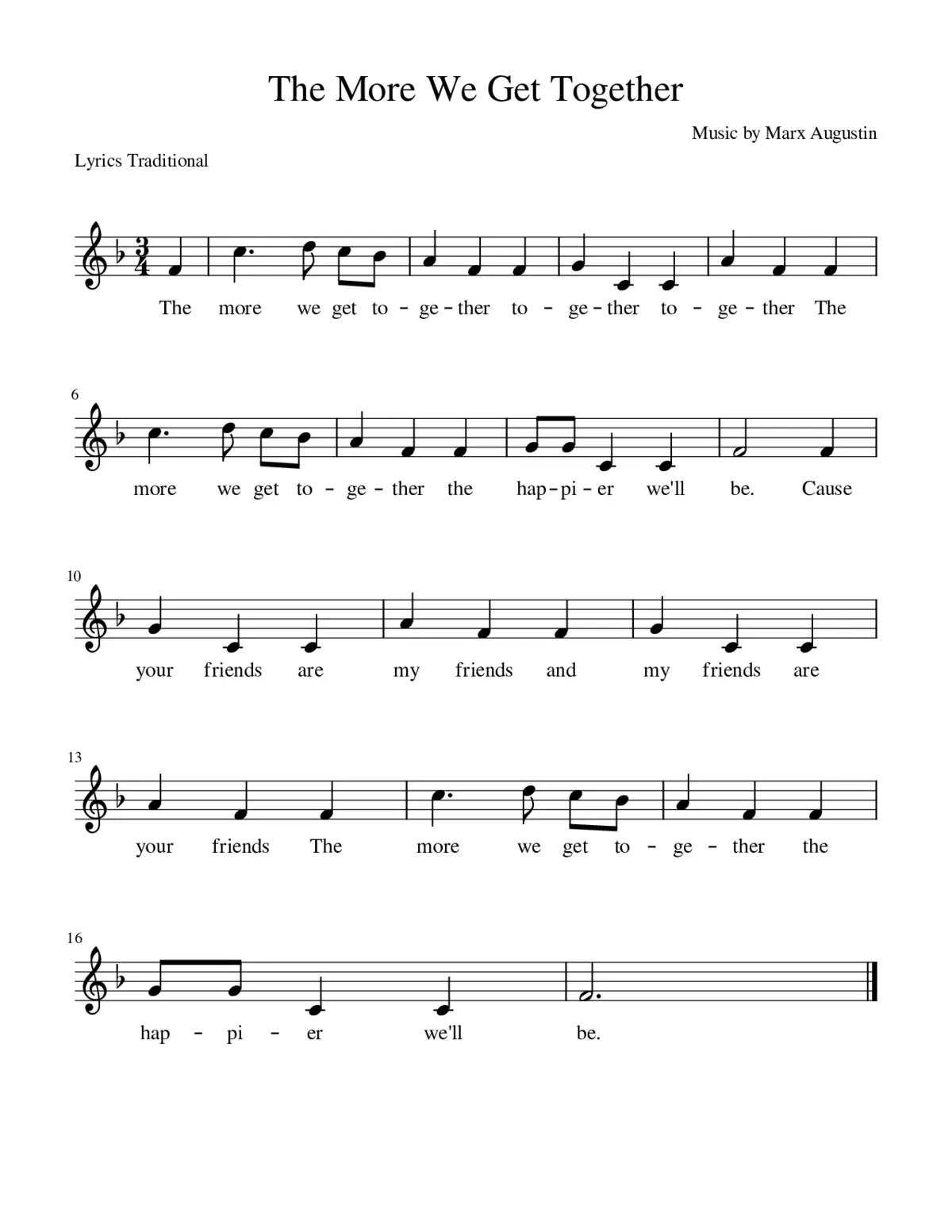 the more we get together - Page 1