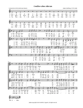 Conditor alme siderum