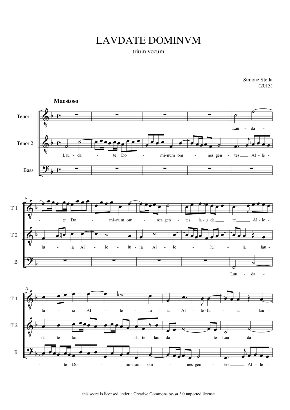 Laudate Dominum - Page 1
