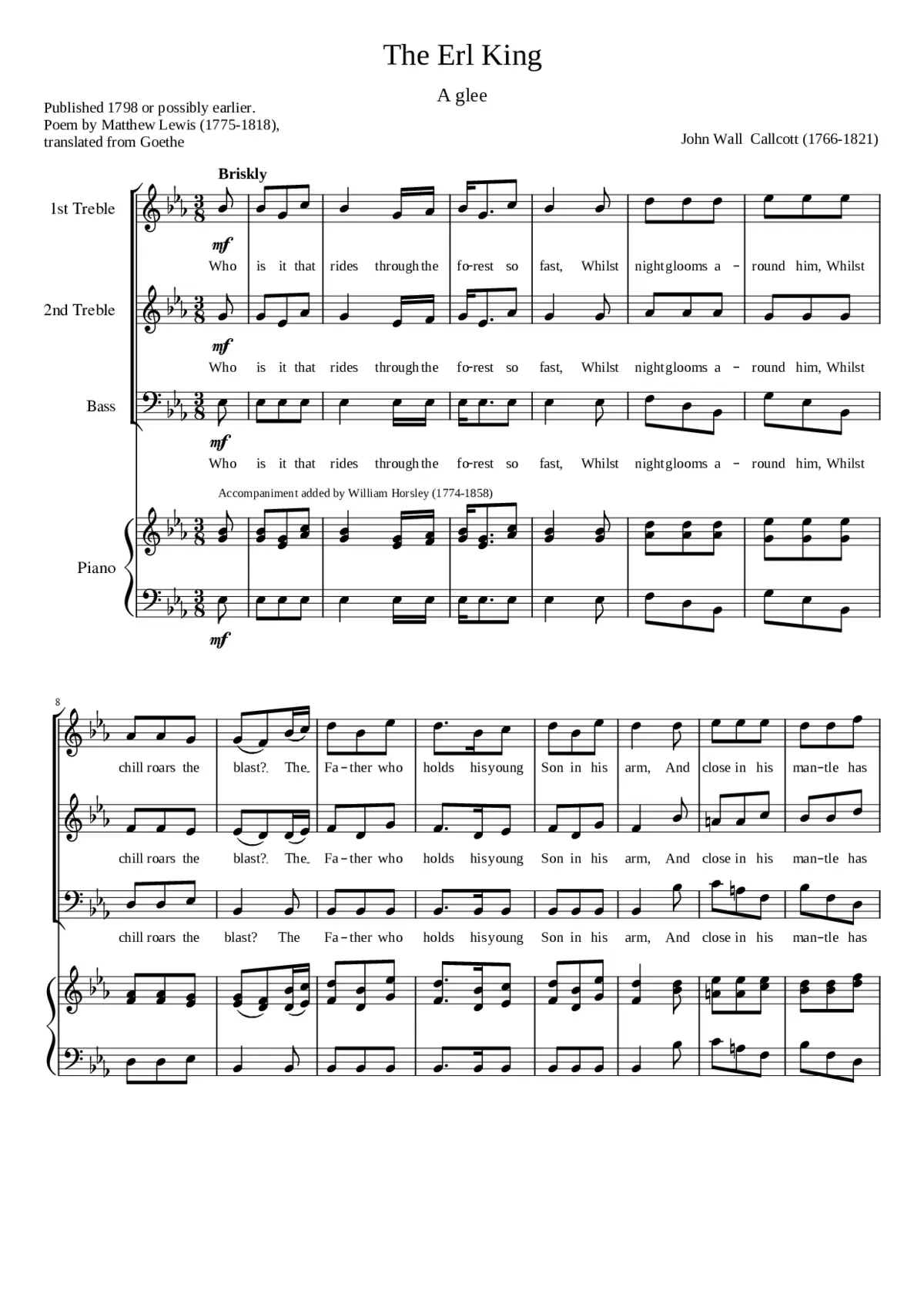 The Erl King - Page 1