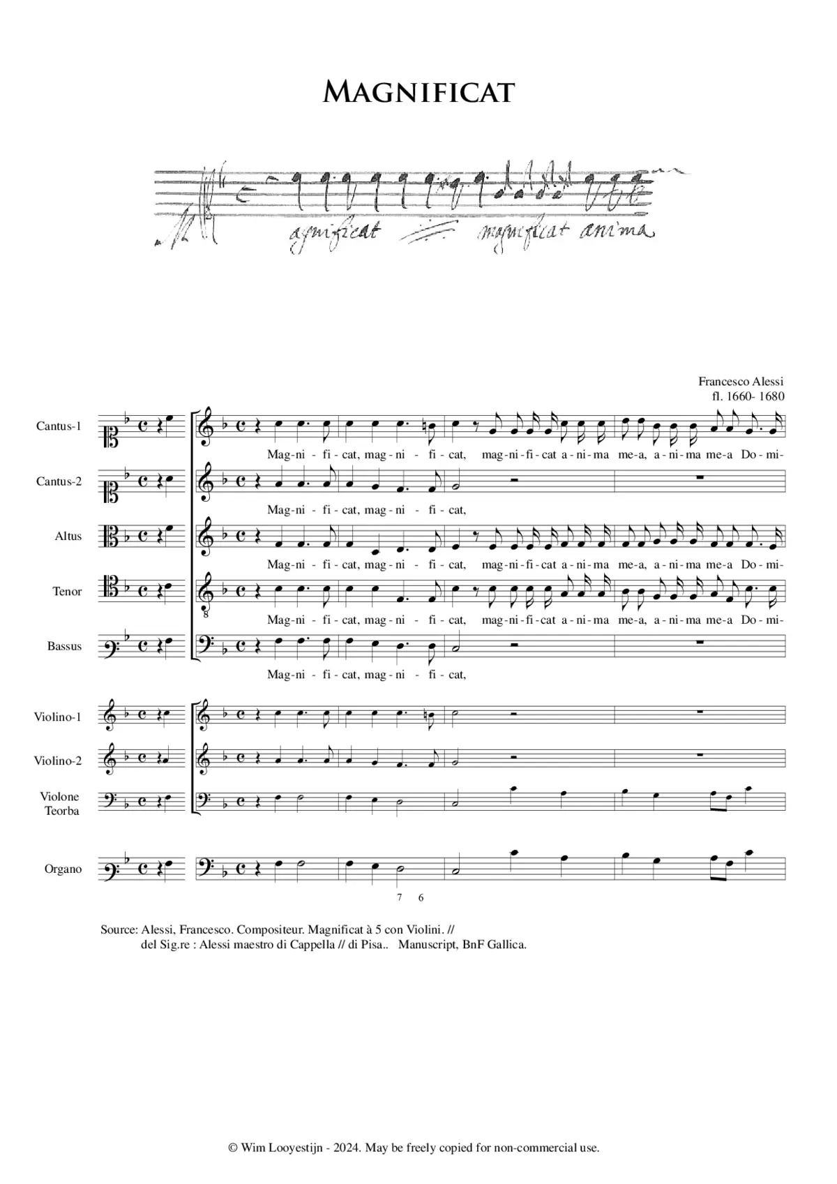 Magnificat - Page 1