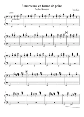 3 Morceaux en forme de poire