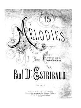 Quinze mélodies pour chant