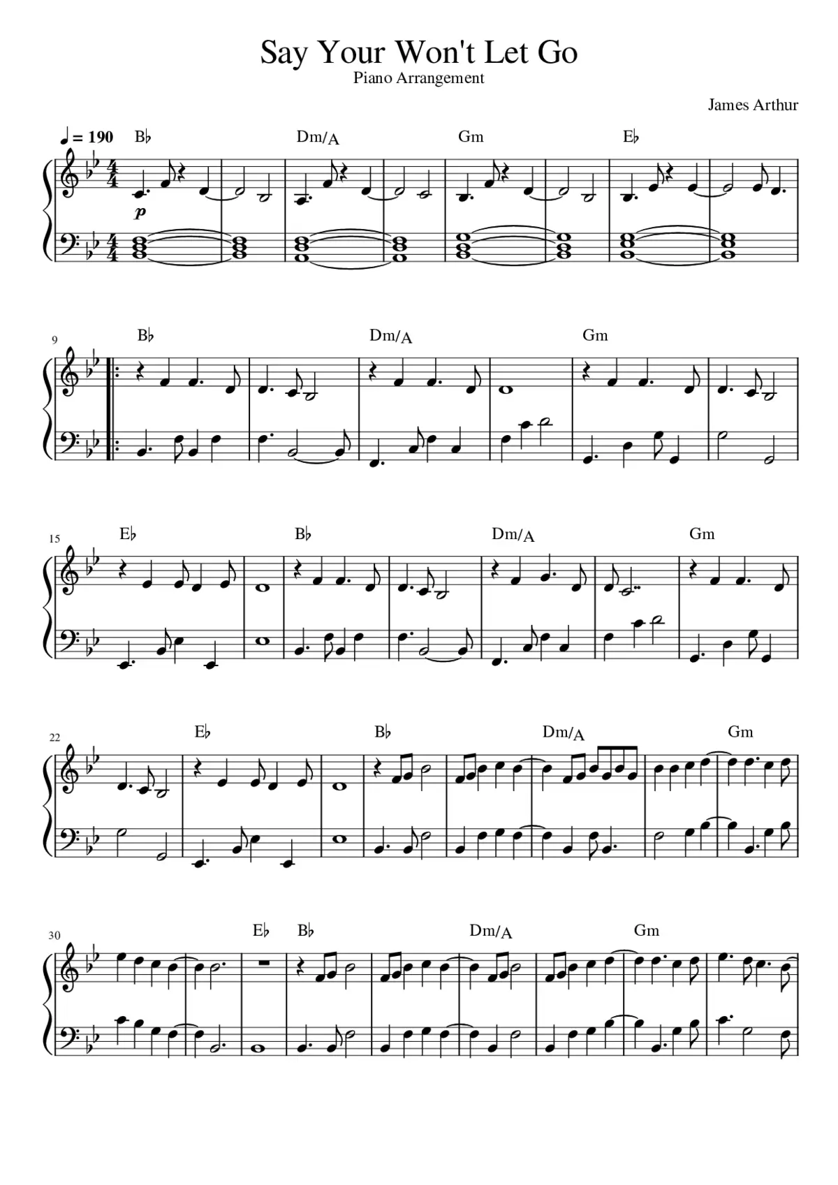 say you wont let go - Page 1