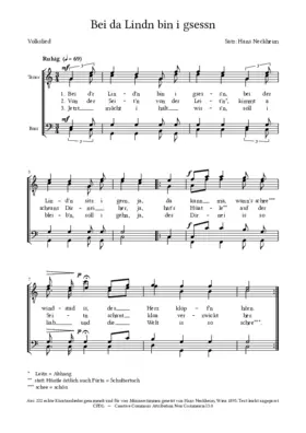 Bei da Lindn bin i gsessn