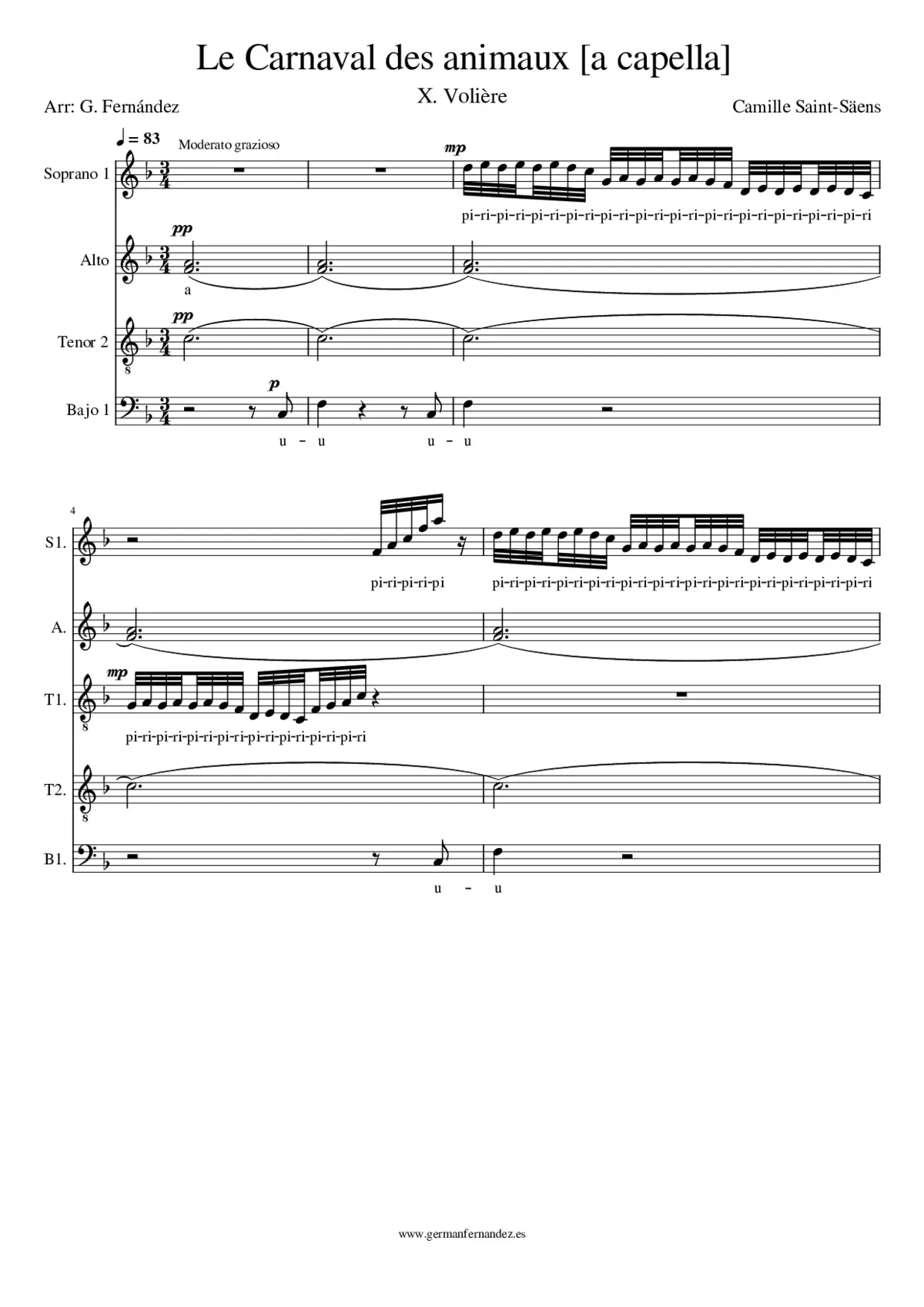 Le carnaval des animaux - Page 1