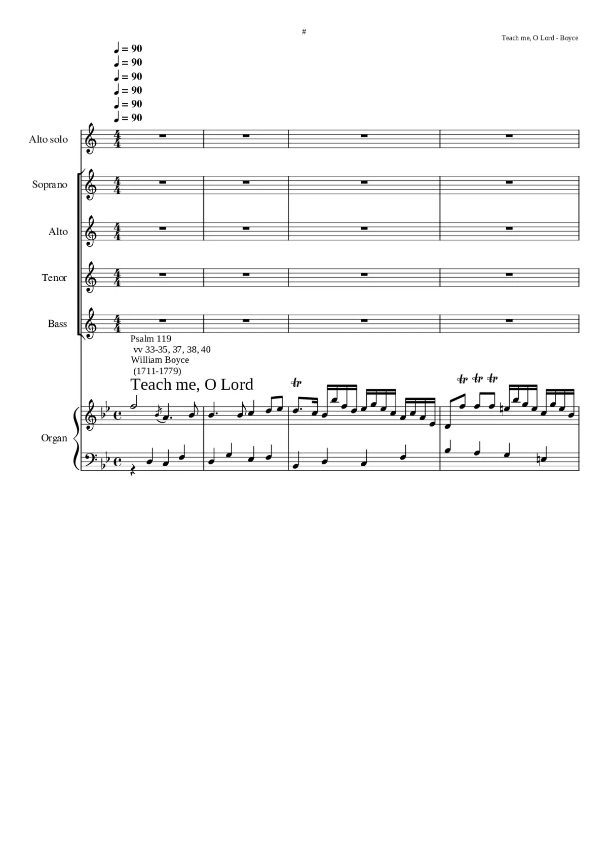 Teach me O Lord the way of thy statutes - Page 1