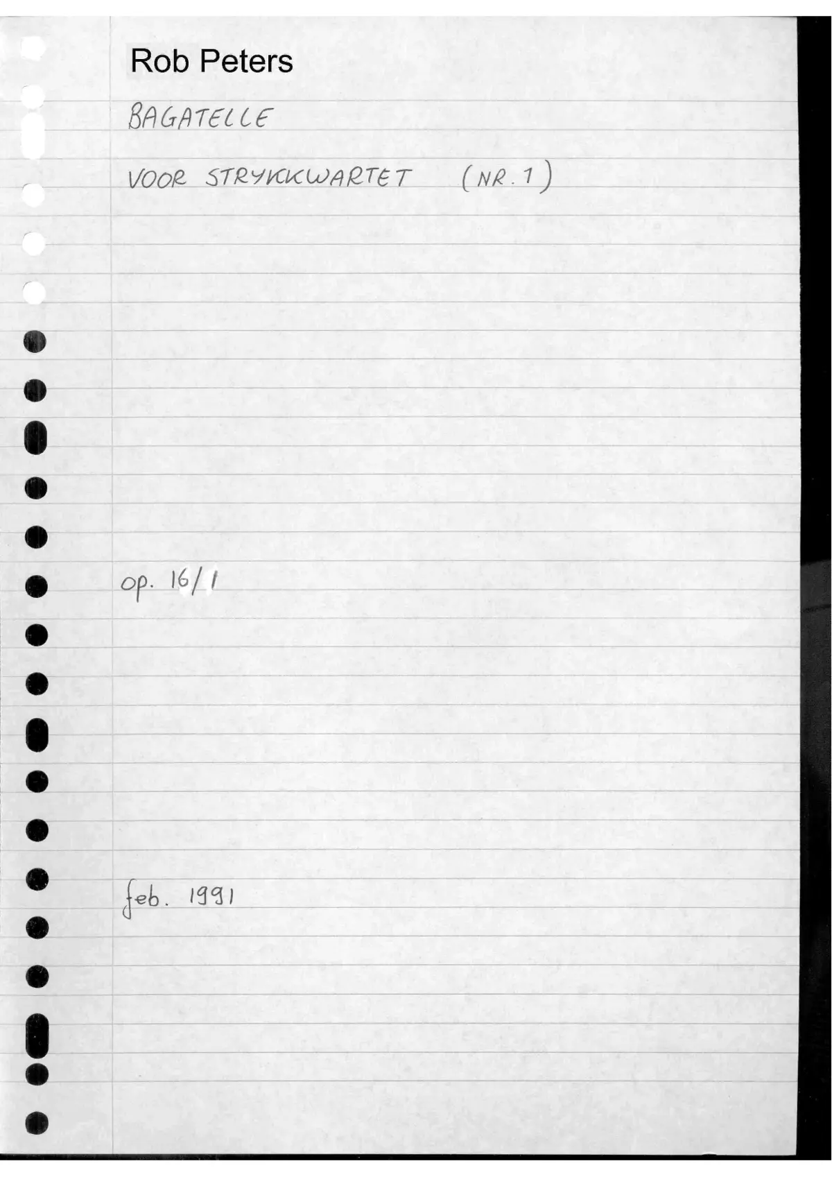 3 Pieces for Strings - Page 1