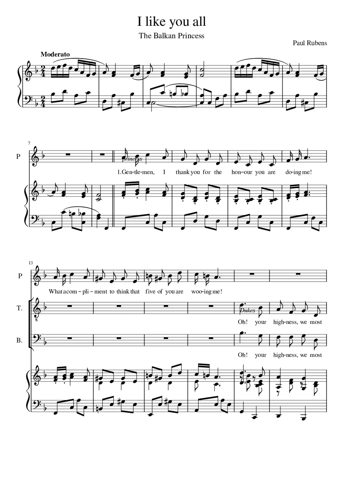 The Balkan princess - Page 1