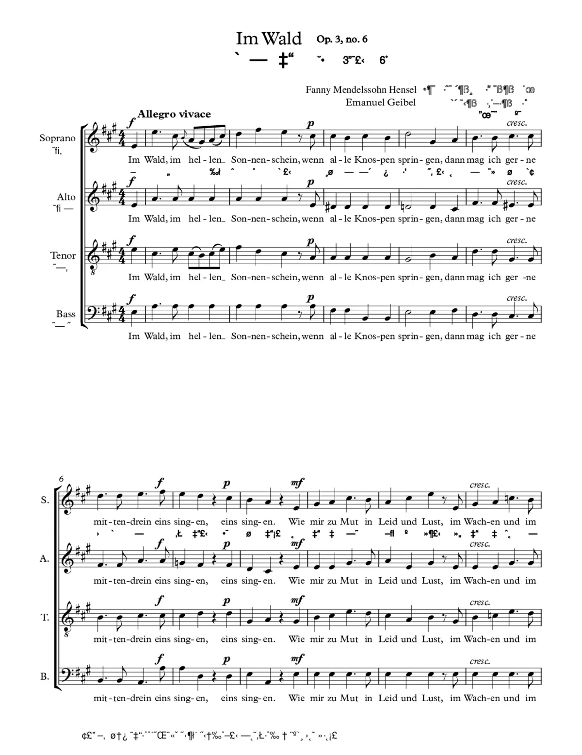 Im Wald, Op. 3, No. 6 - Page 1
