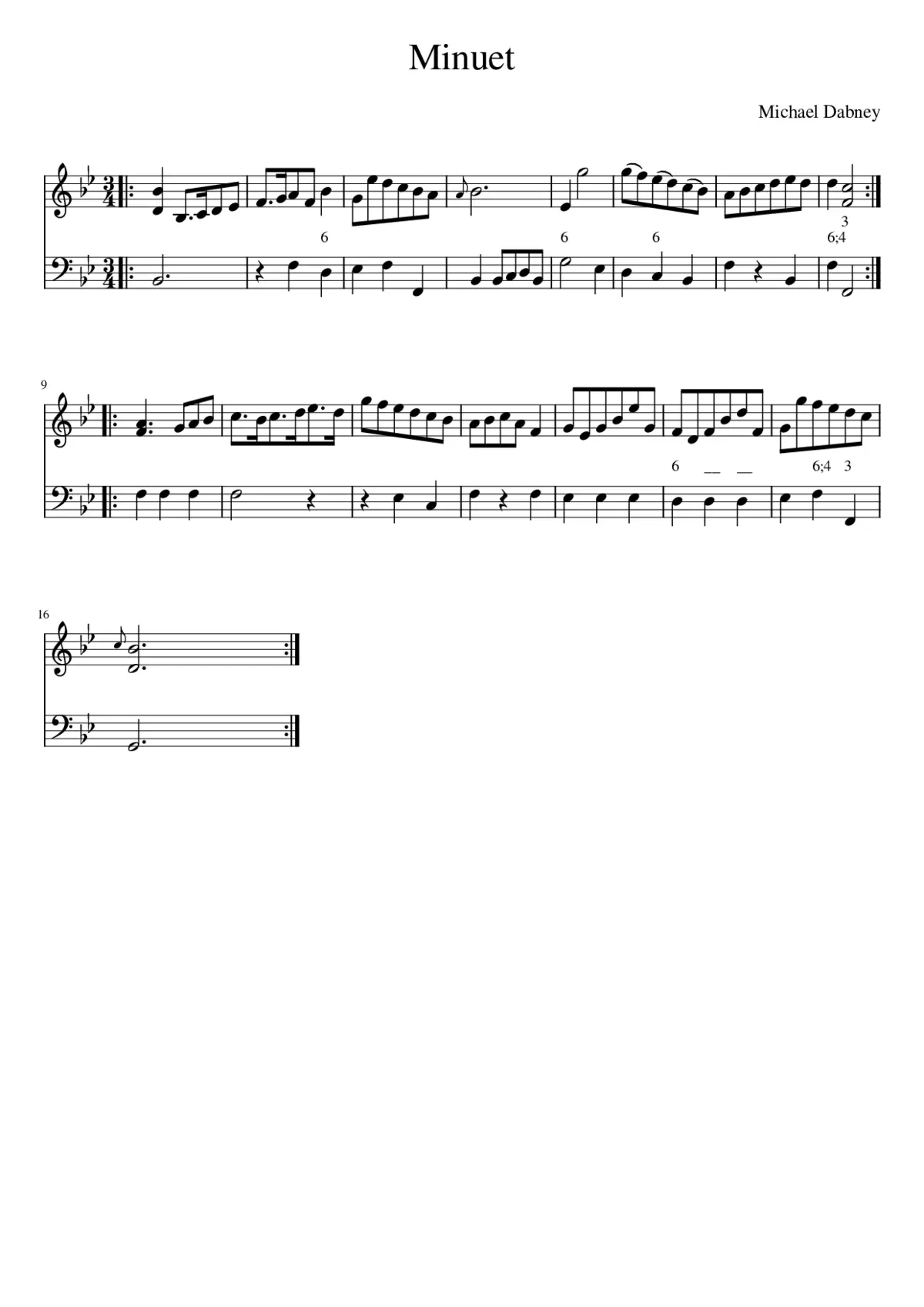 Minuet - Page 1