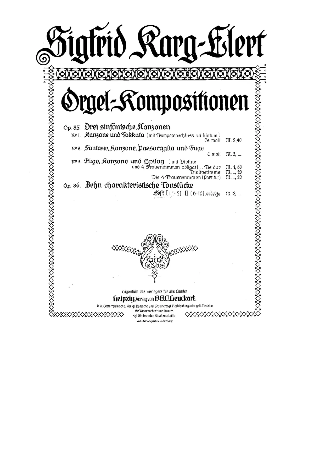10 Charakteristische Tonstücke - Page 1