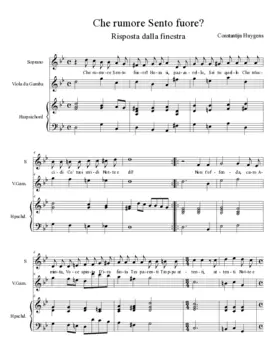 Che rumore Sento fuore?