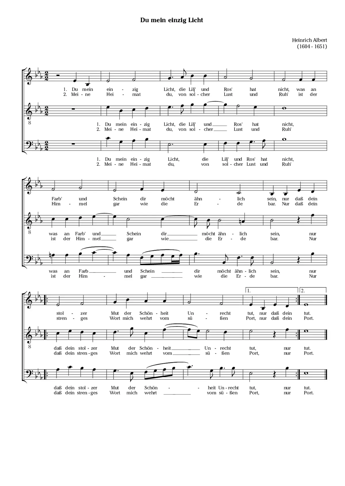 Du mein einzig Licht - Page 1
