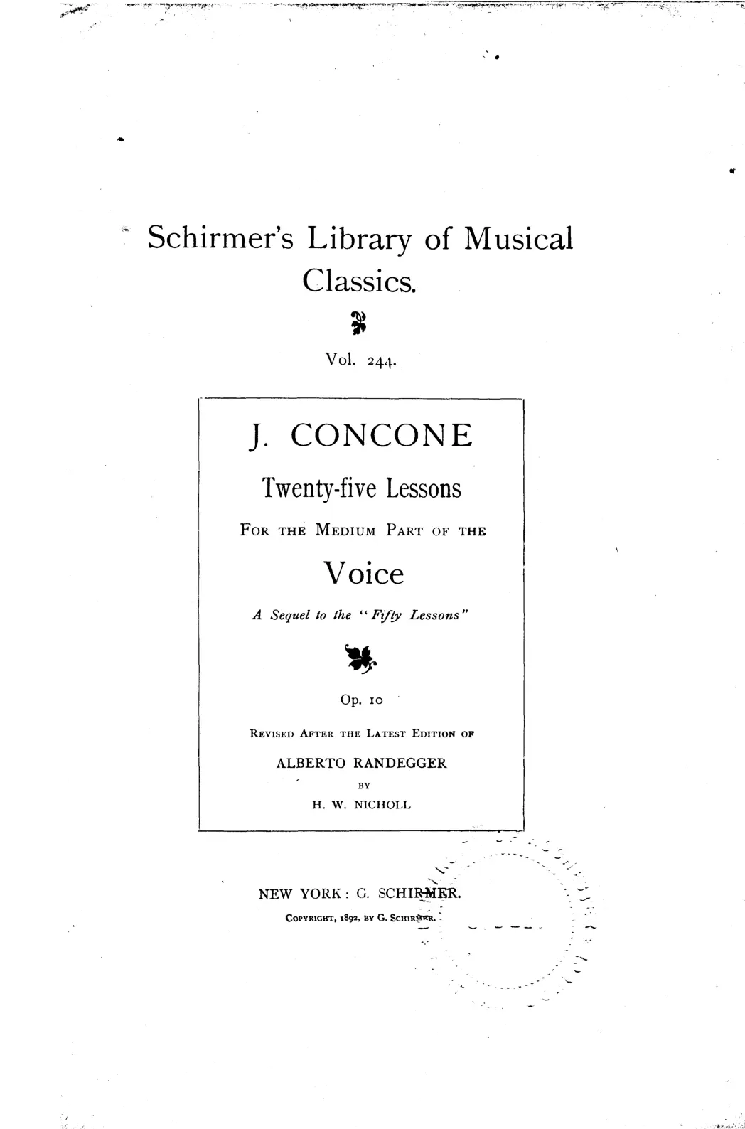 25 Leçons de chant - Page 1