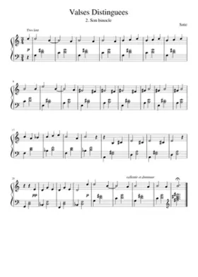 Valses Distinguees No. 2 (Son binocle)