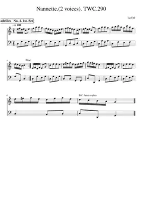 Nannette.(2 voices). TWC.290