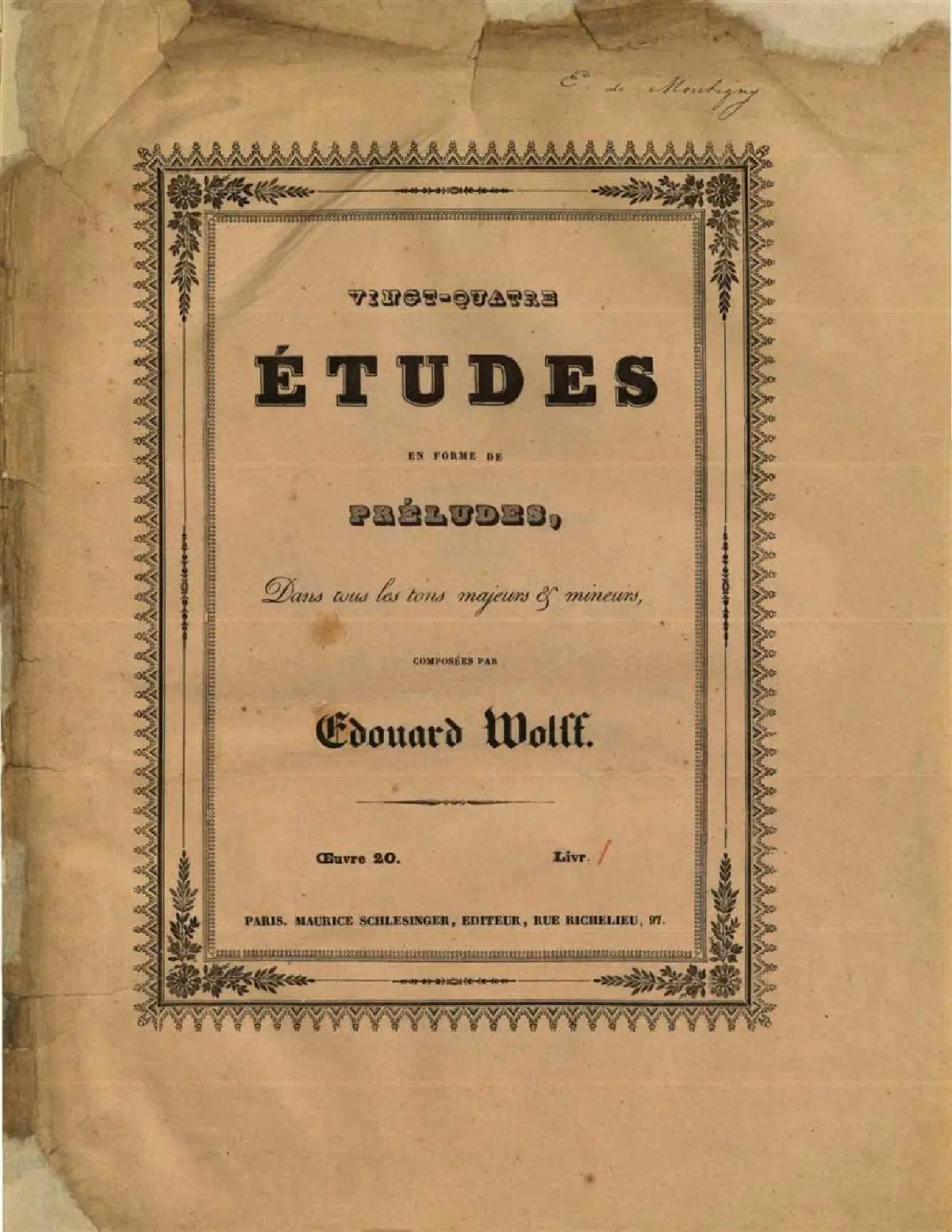 24 Études en forme de Preludes - Page 1