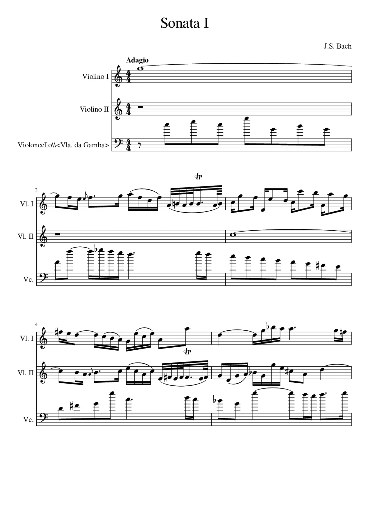 Sonata I - Page 1
