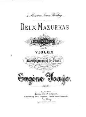 2 Mazurkas de salon