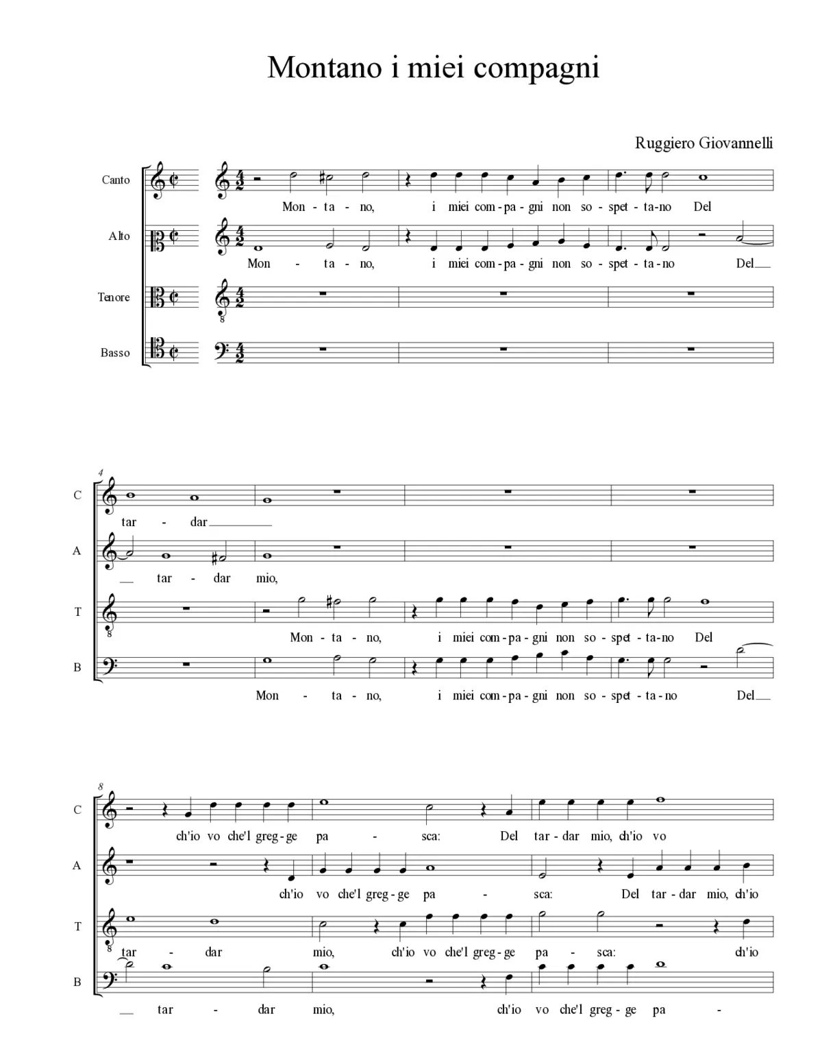Montano i miei compagni - Page 1