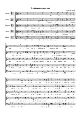 Tristis est anima mea