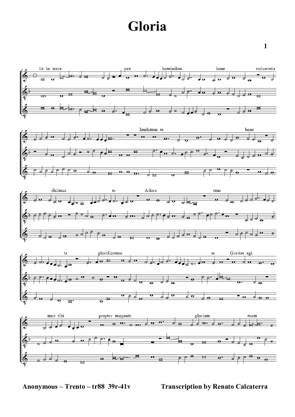 Gloria (tr88) - Page 1