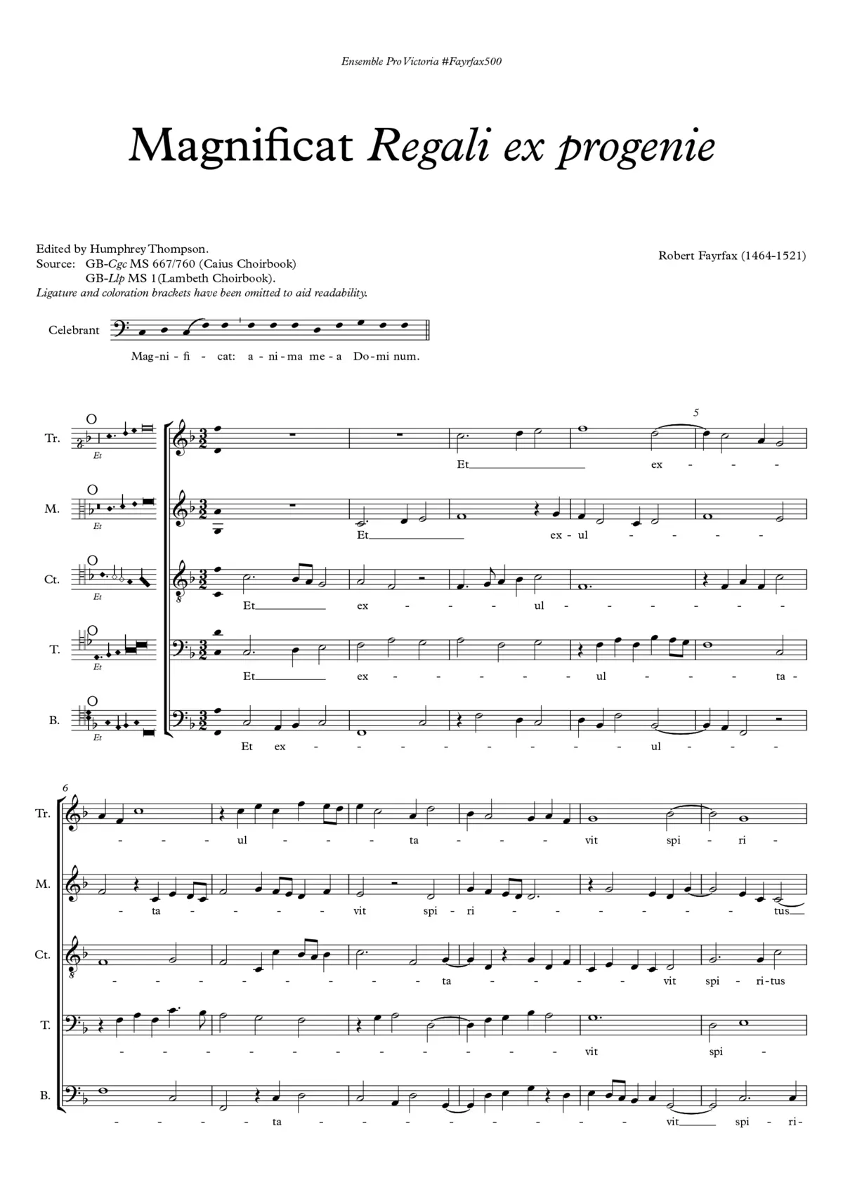 Magnificat regale - Page 1