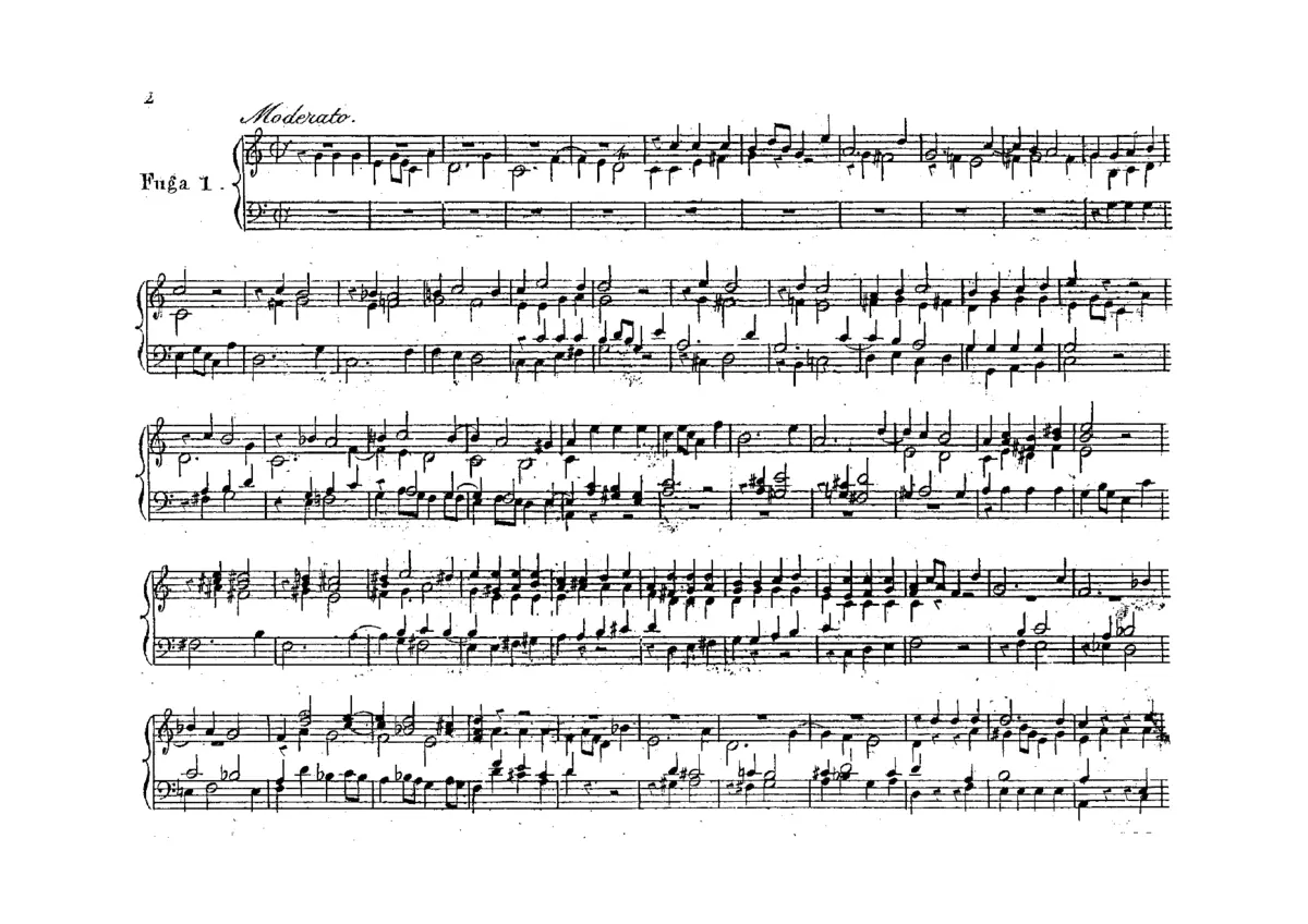 12 Fugues for Organ - Page 1
