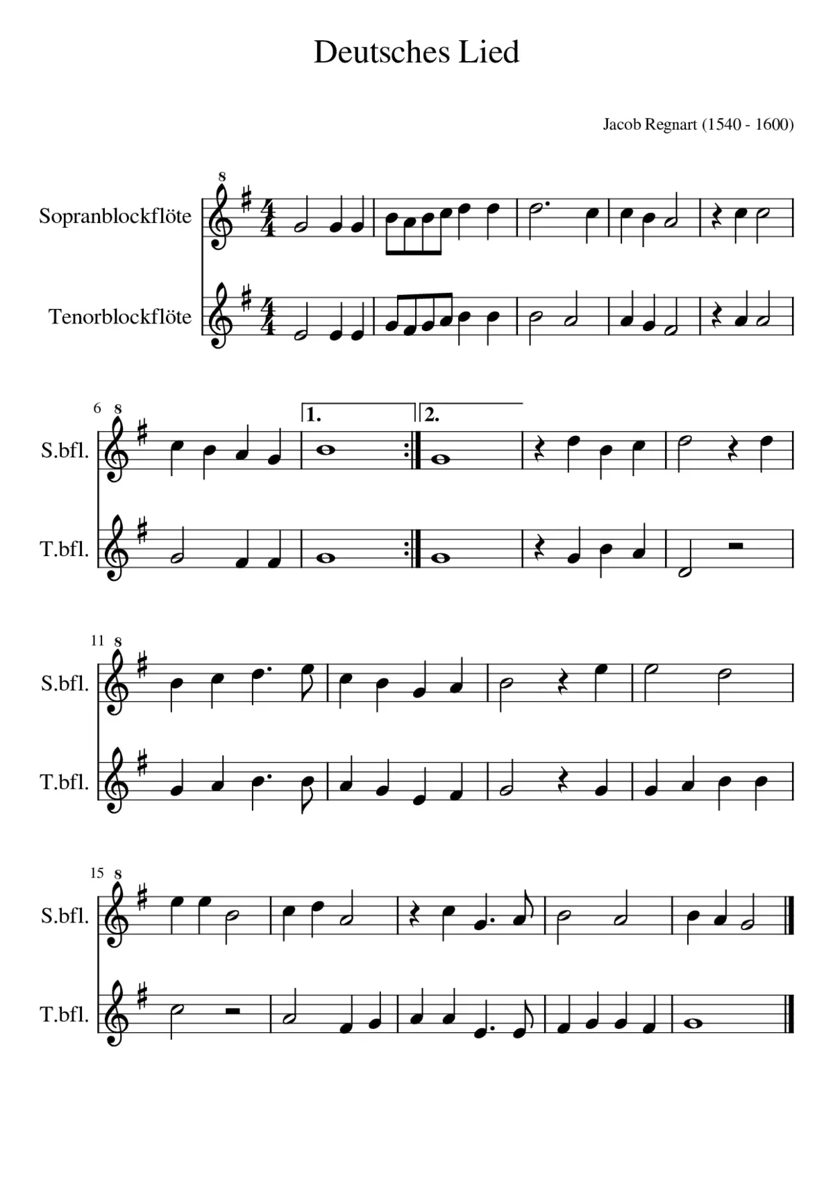 Deutsches Lied - Page 1
