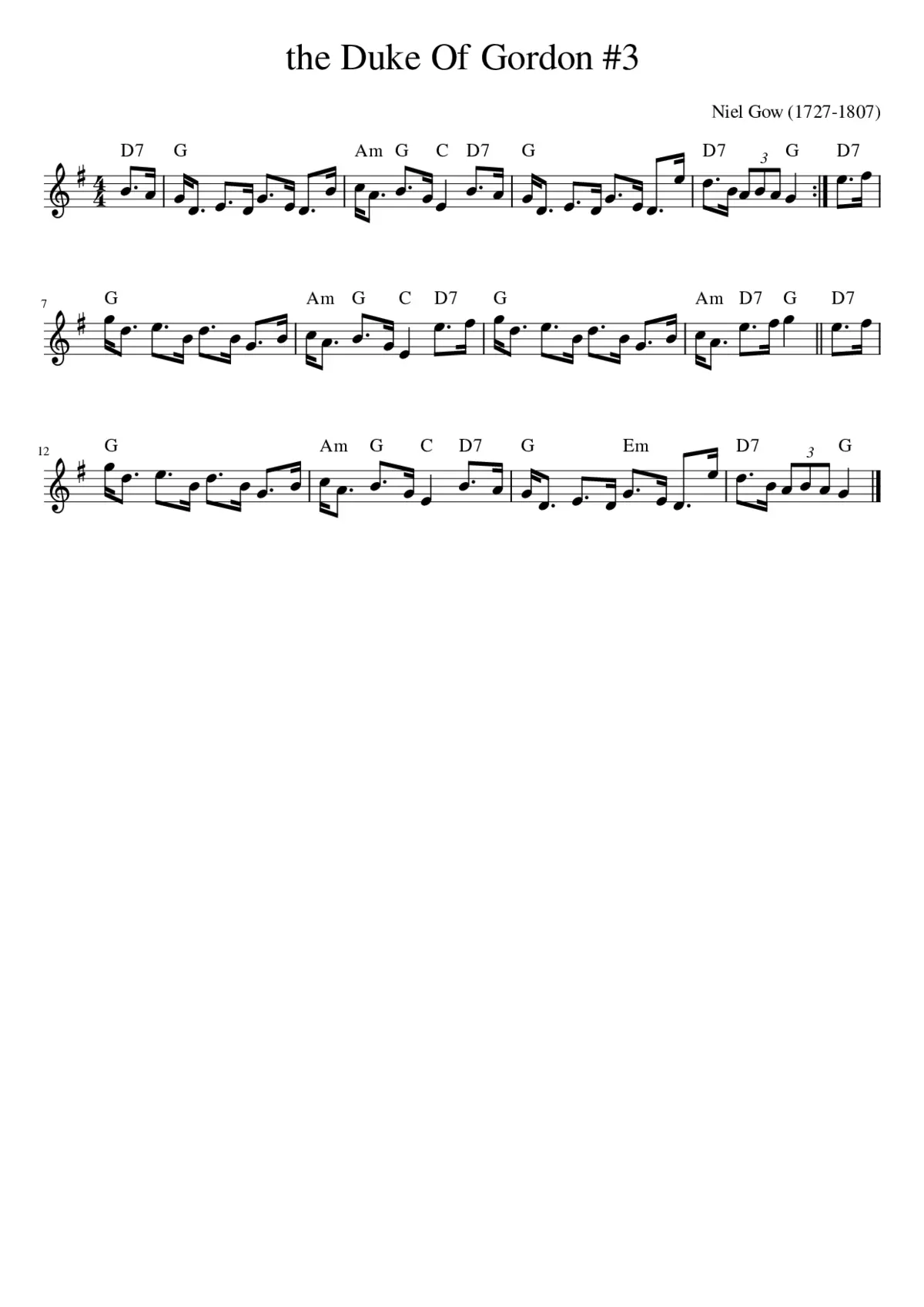 the Duke Of Gordon 3 - Page 1