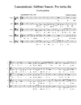 Sabbato Sancto. Pro tertia die