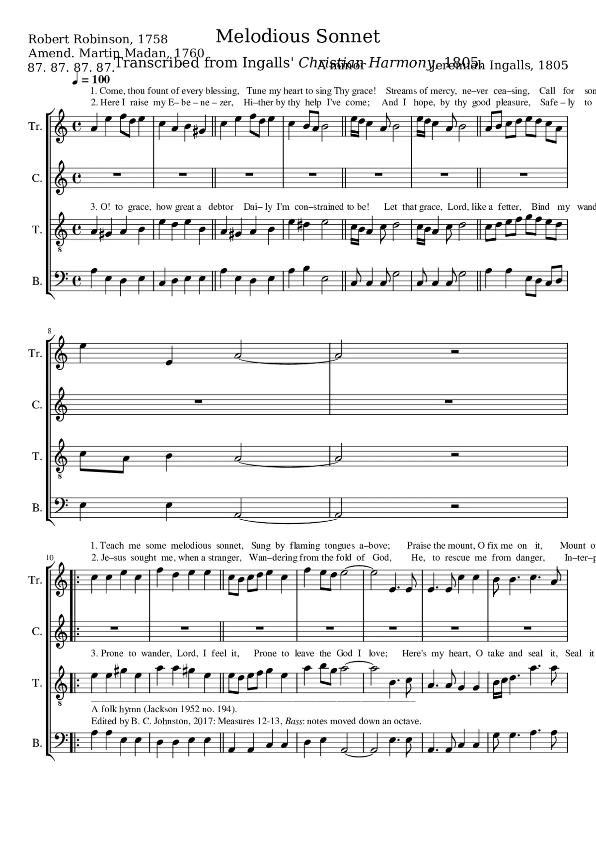 Melodious Sonnet - Page 1