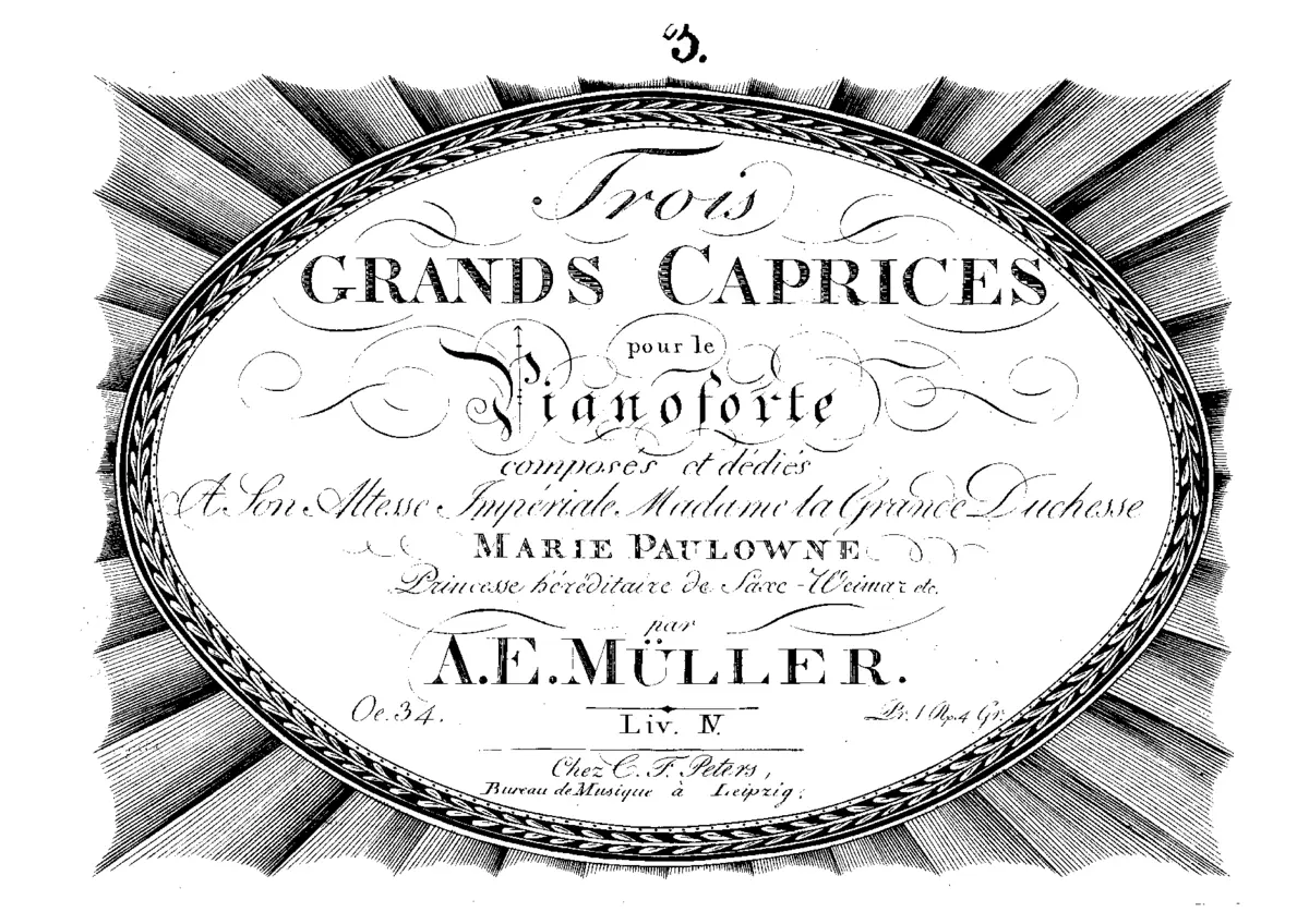 3 Grands caprices - Page 1
